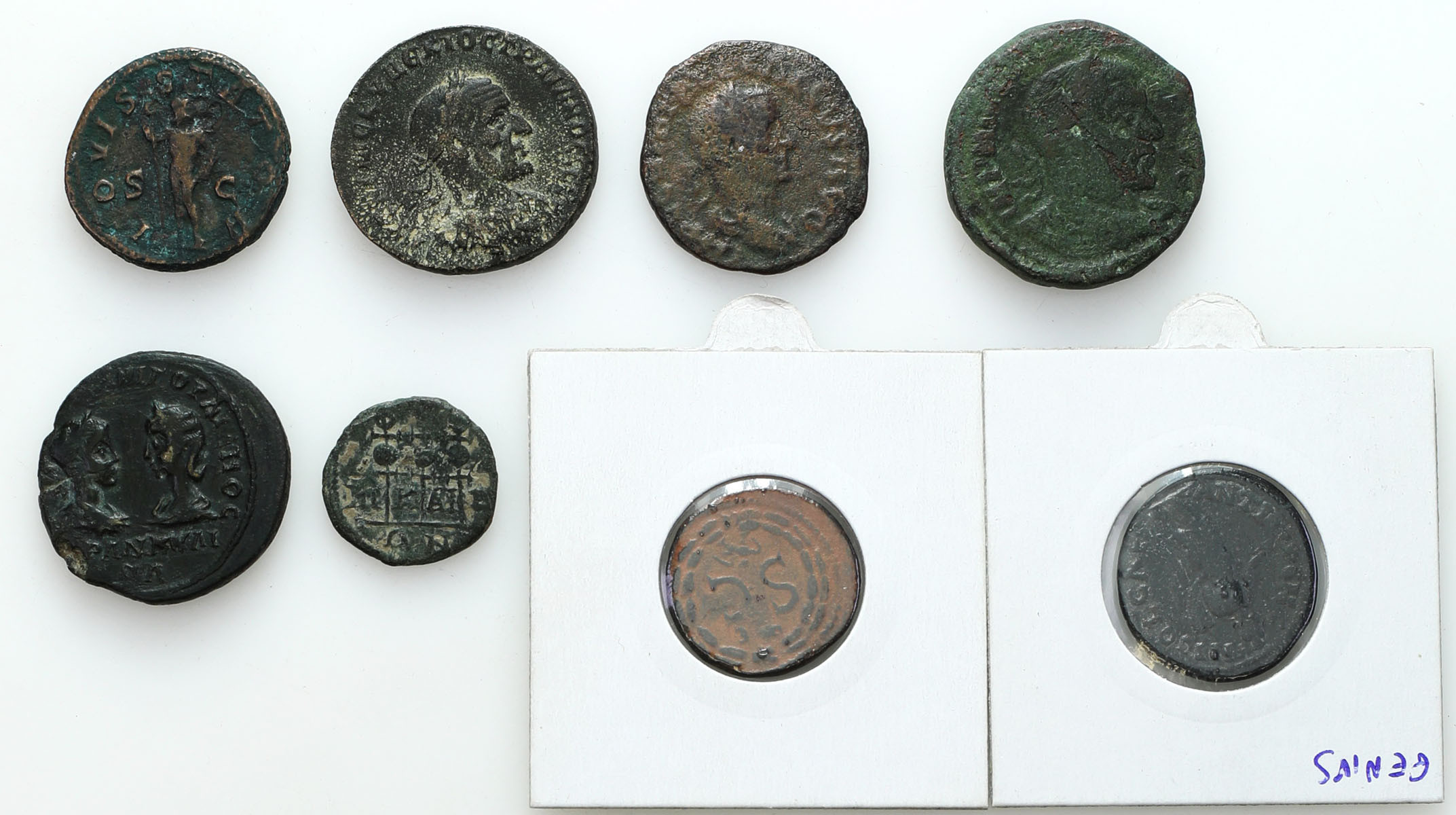 Cesarstwo Rzymskie, AE, III w n. e. – zestaw 8 sztuk